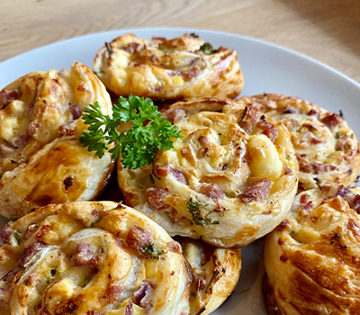 Escargots de pâte feuilletée